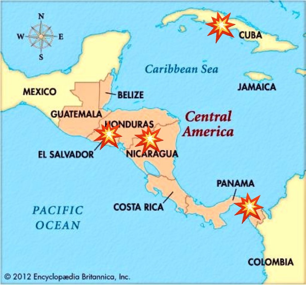 jlrc2012's tweet image. Buenas Tardes #RiskMap Cuba EQ=100% Honduras EQ=100% El Salvador EQ=100% Panamá EQ=99%

Riesgo de un sismo o temblor 
@eddie_mntv