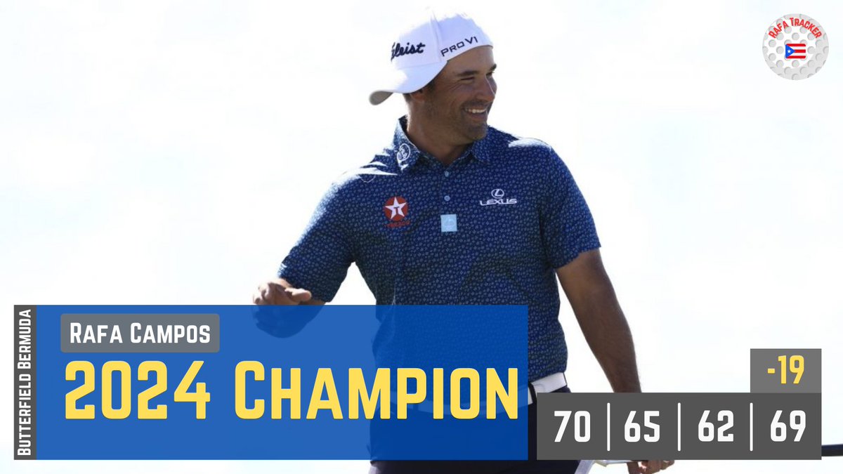 Rafa Campos becomes the first Puerto Rico to win on TOUR since the late Chi Chi Rodriguez in 1979 with a win at the Butterfield Bermuda Championship.