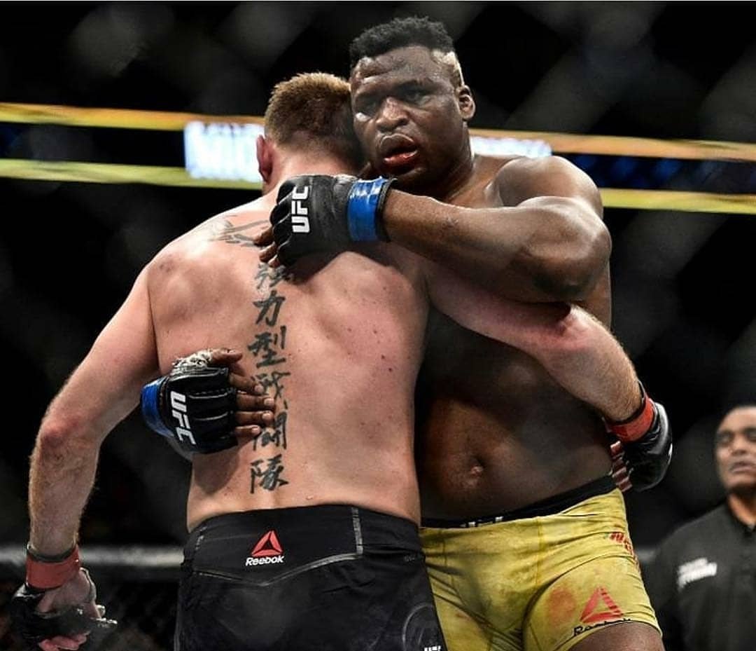 francis_ngannou's tweet image. Thank you, champion @stipemiocic , for all you’ve done for our sport and, above all, for the class you embody and the example you set. I’m grateful for how our battles have shaped me into a better fighter; those moments taught me more than years in the sport. 
Enjoy your…