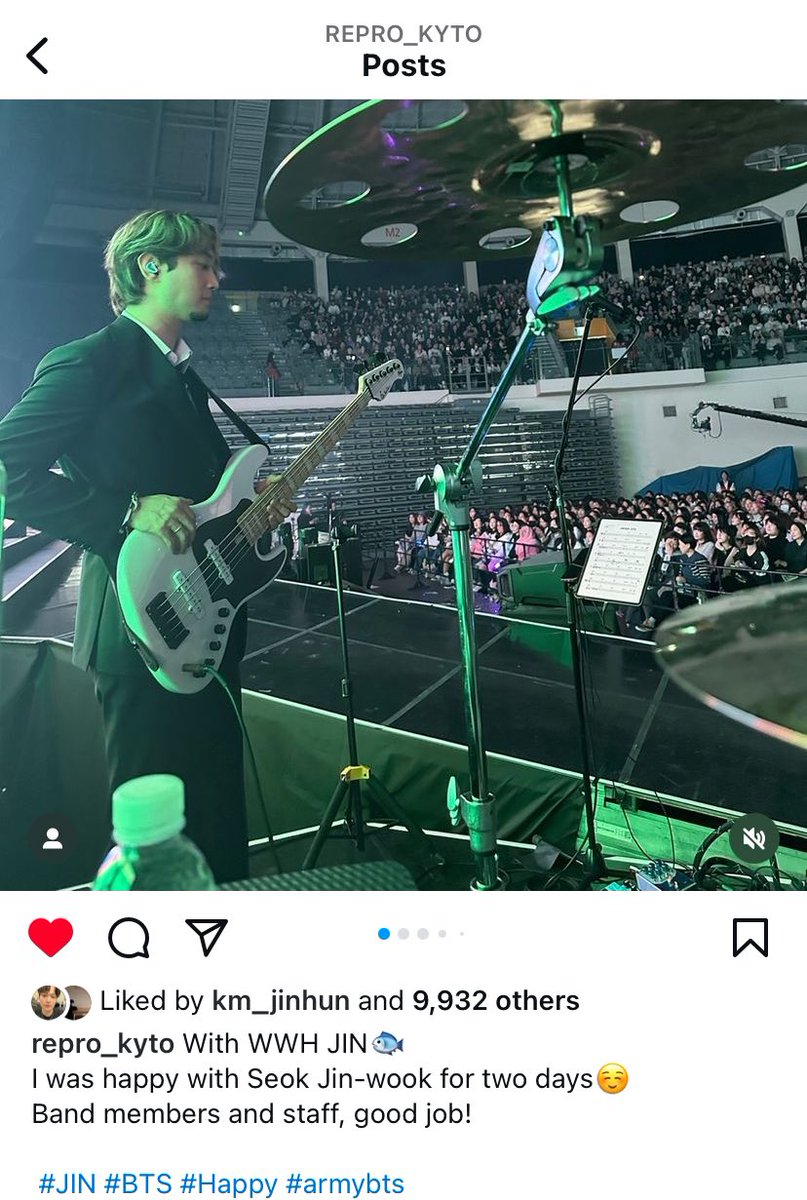 CYPHERS_DDAENG3's tweet photo. repro_kyto ig post
lee yeonjun the bassist ๐ธ
#Jin_Happy_Special_Stage #Jin #Jin_Happy #SUGABAND https://t.co/7BwSsuXgv3