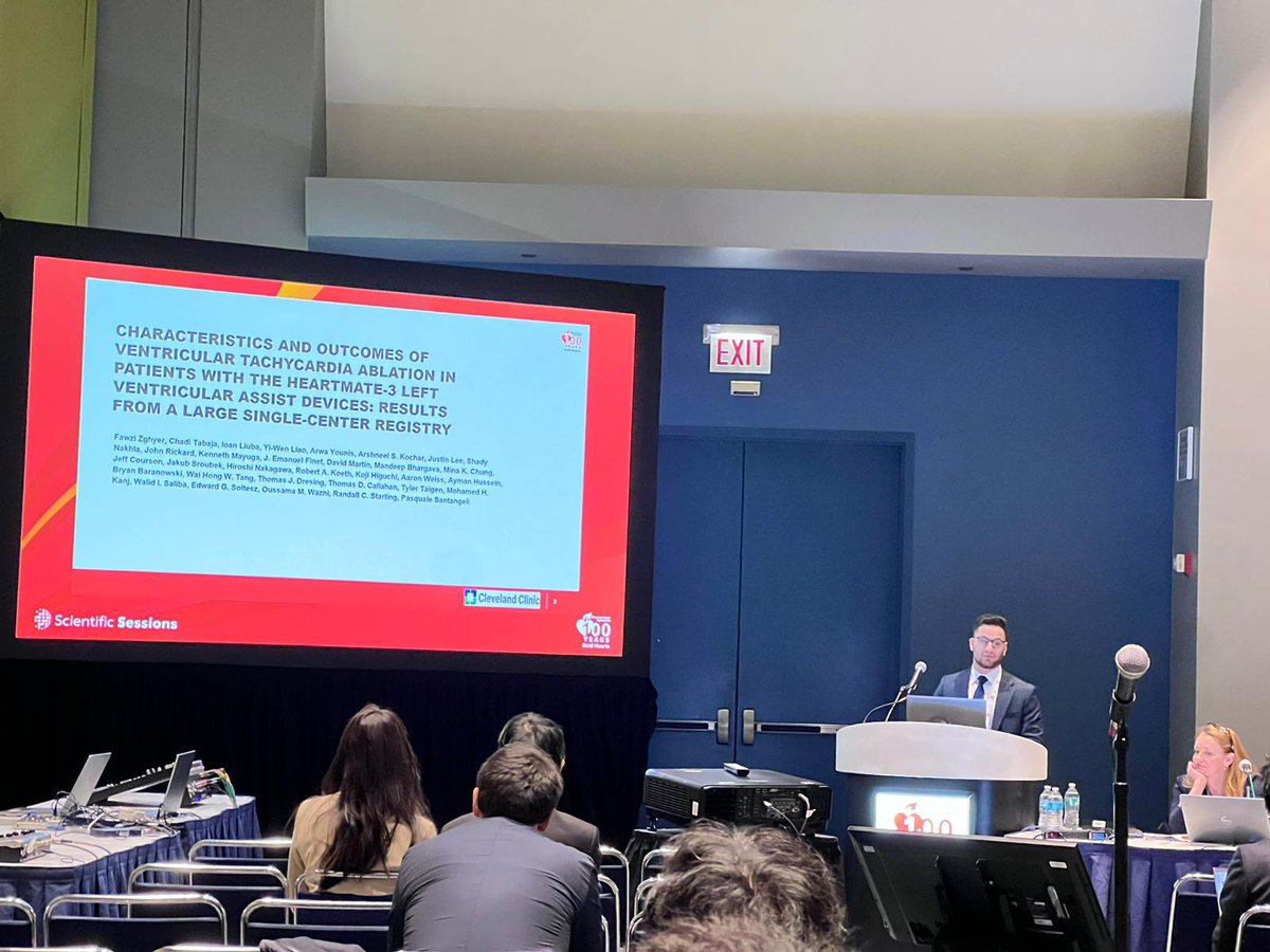 CCF Cardiology Fellows (@ccfcards) on Twitter photo Second year fellow <a href="/FZghyer/">Fawzi Zghyer</a> presenting our VT catheter ablation experience in HM-3 LVAD patients <a href="/venumenon10/">venu menon</a> <a href="/RanLeeMD/">Ran Lee, MD, FACC</a> <a href="/Dr_Santangeli/">Pasquale Santangeli</a> <a href="/omwazni/">Oussama Wazni</a> <a href="/CleClinicHVTI/">Cleveland Clinic Heart, Vascular & Thoracic</a> #CCFCardsFam Second year fellow <a href="/FZghyer/">Fawzi Zghyer</a> presenting our VT catheter ablation experience in HM-3 LVAD patients <a href="/venumenon10/">venu menon</a> <a href="/RanLeeMD/">Ran Lee, MD, FACC</a> <a href="/Dr_Santangeli/">Pasquale Santangeli</a> <a href="/omwazni/">Oussama Wazni</a> <a href="/CleClinicHVTI/">Cleveland Clinic Heart, Vascular & Thoracic</a> #CCFCardsFam