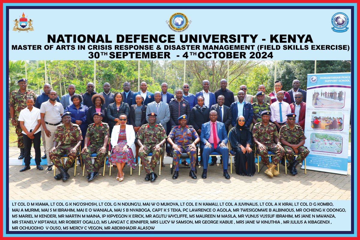 Brigadier_Kenya's tweet photo. "What gets measured, gets done."

📍HPSS

There is need for effective disaster management in today’s world therefore getting equipped with practical skills is essential for managing &amp; responding to disaster &amp; complex emergencies in the field

Matiangi Raila Miguna Kakamega
Morara https://t.co/i8WXYlclwt