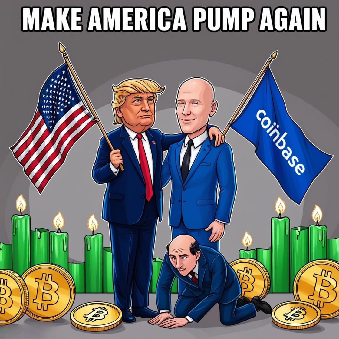gems9000's tweet photo. Make America Pump again! A trump crypto partnership is a bright crypto future! 🚀🚀 Let's goooo
https://t.co/IP06BCapG0

#donaldtrump #donaldpump #makeamericagreatagain #memecoincult
#memecoincolana #coinbase #crypro #garygenslar #pumpfun https://t.co/xeDnCuRTmk