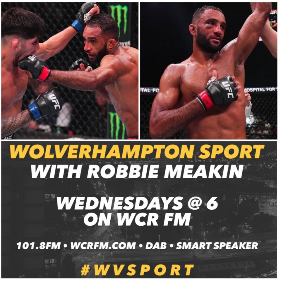 Robbie Meakin (@robbiexmeakin) on Twitter photo On Wednesday's Wolverhampton Sport, <a href="/ufc/">UFC</a>'s <a href="/jaiherbert2/">jai-herbert</a> will be joining me in the studio!
#WVSport <a href="/1018wcrfm/">WCR FM - Local Radio for Wolverhampton</a> On Wednesday's Wolverhampton Sport, <a href="/ufc/">UFC</a>'s <a href="/jaiherbert2/">jai-herbert</a> will be joining me in the studio!
#WVSport <a href="/1018wcrfm/">WCR FM - Local Radio for Wolverhampton</a>