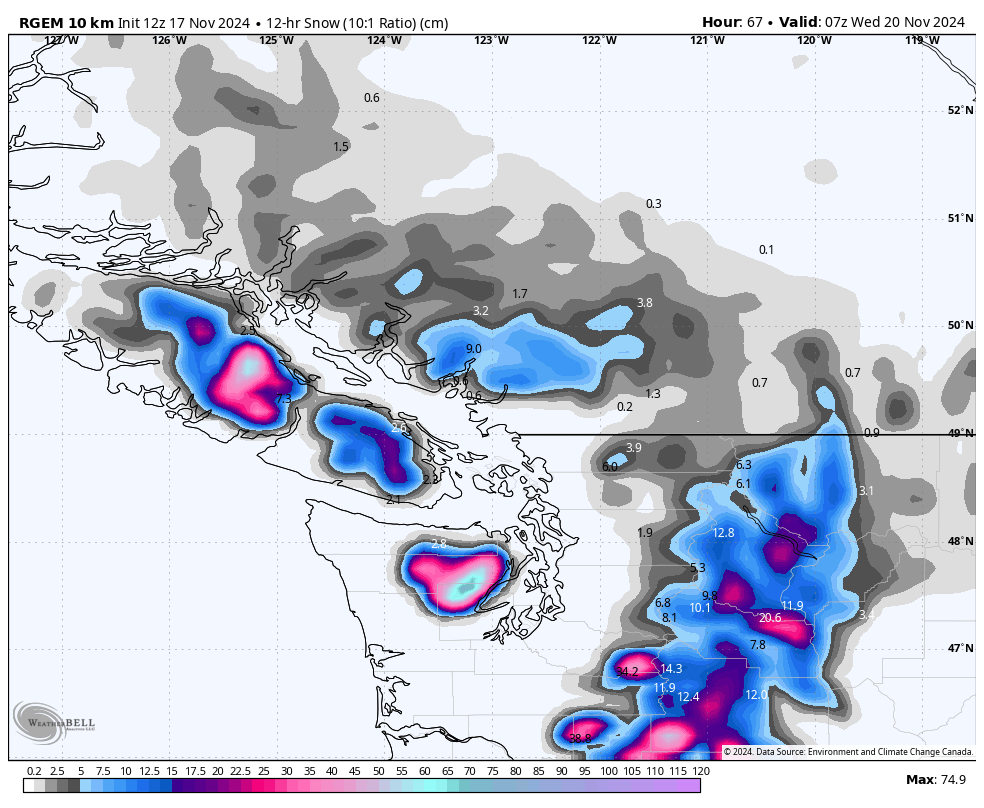 50shadesofvan.bsky.social (@50shadesofvan) on Twitter photo Big boy snowfall rates coming to <a href="/MountWashington/">Mount Washington</a>. Calling it, 60-90 cm of fresh snowfall through Wednesday for the resort. #BCStorm Big boy snowfall rates coming to <a href="/MountWashington/">Mount Washington</a>. Calling it, 60-90 cm of fresh snowfall through Wednesday for the resort. #BCStorm