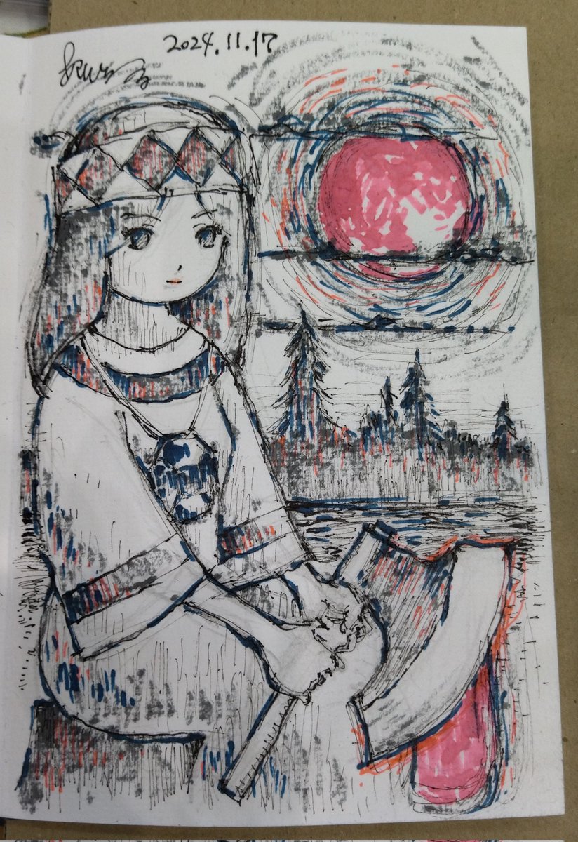 「今回コミティアのスケブ。 」|あびゅうきょ@『「む」は無線の「む」』のイラスト