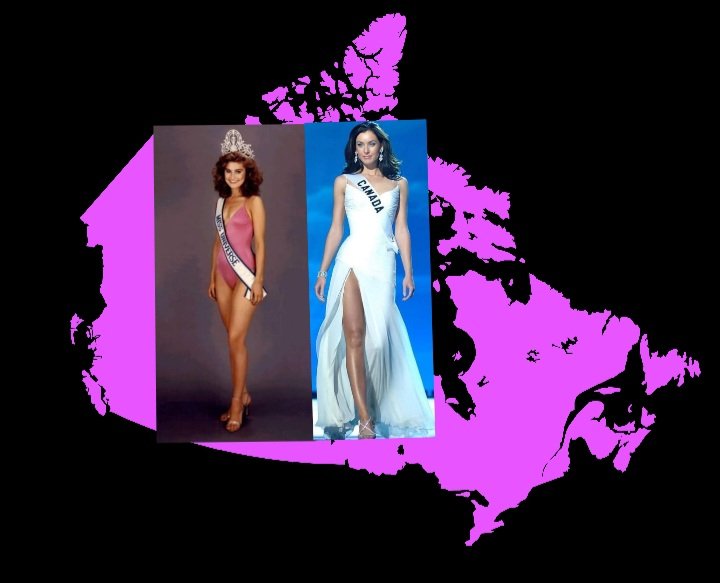 <a href="/maps_black/">BlackMaps 🗺️</a> Canadá tiene 2 Miss Universo, Karen Baldwin (1982) y Natalie Glebova (2005)