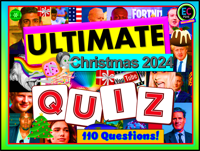 The ULTIMATE Christmas Quiz is back - and as always, it's £1 for the next 24 hours, so grab it whilst it's hot! Includes some new rounds and old favourites and still as funny and silly as ever! HERE: shorturl.at/6pk0O #pshe #edchat #ukedchat #teachersofx #teacherlife