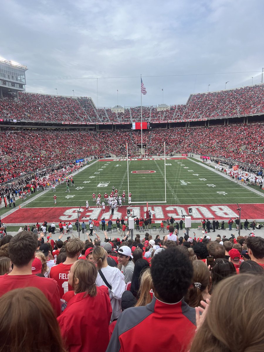 BarstoolOSU's tweet photo. PSA: WE NEED EVERYONE ON THEIR FEET AND LOUD THE ENTIRE GAME SATURDAY. TOP 5 MATCHUP AT HOME. NO EXCUSES. https://t.co/ZvboynawpU
