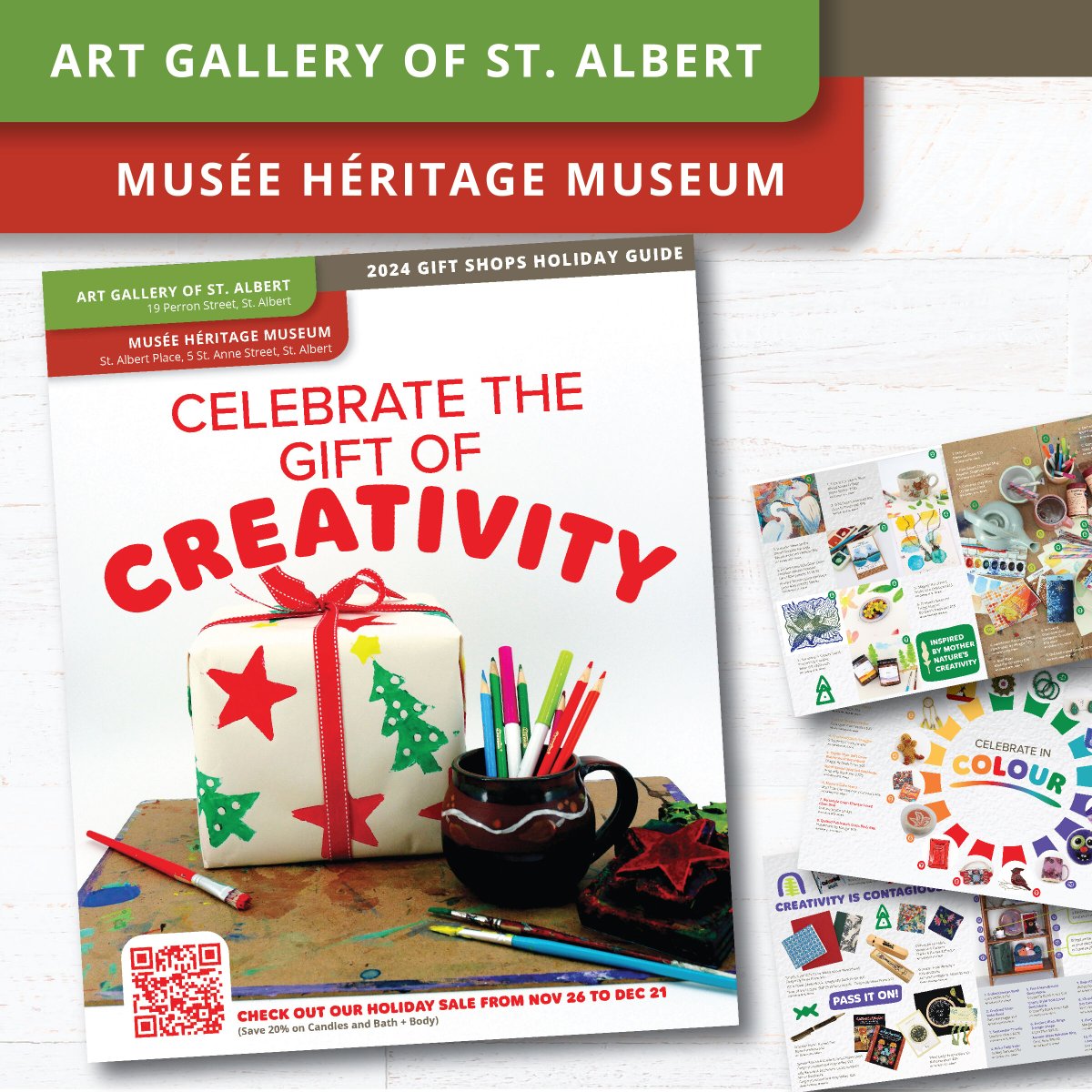 It's our 2024 Gift Guide! It is filled with unique and inspired holiday gift ideas that celebrate the gift of creativity! Visit us in-store to get your hands on a printed copy in-store! Sign up for our monthly e-newsletter today to get a copy delivered to your inbox! #shoplocal