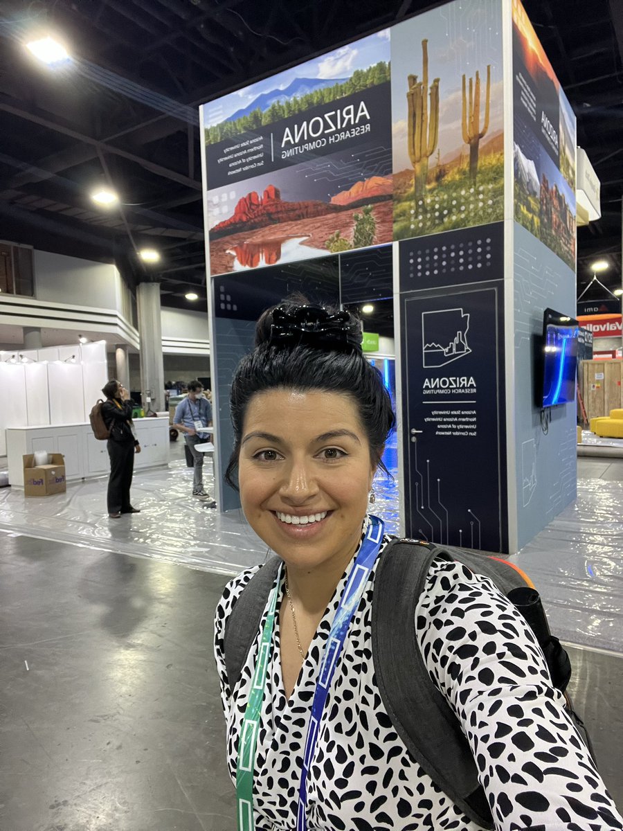 VictoriaDUribe's tweet photo. Checking out our Arizona Research Computing booth at #SC24! https://t.co/us1Xql3GKK