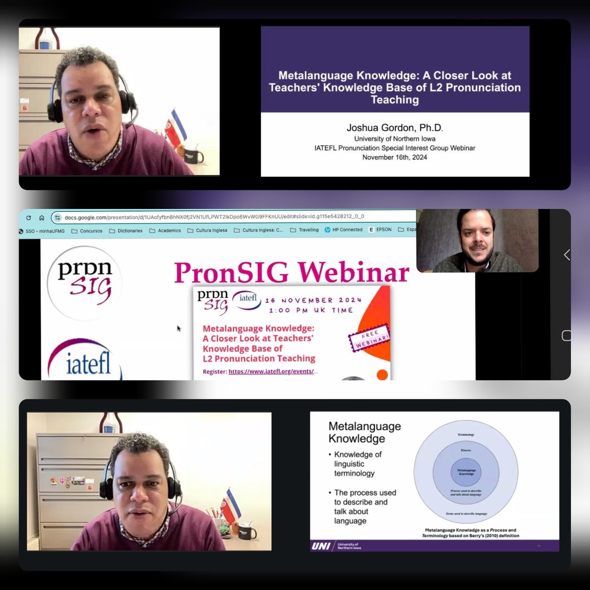 Thanks for joining our webinar with Joshua Gordon! 

We had a great time! 🤗

Have you missed it? Join PronSiG and get the latest updates from ELT pronunciation teaching. 

See you soon! 🙂

#pronunciation #teaching #learning #language #english
