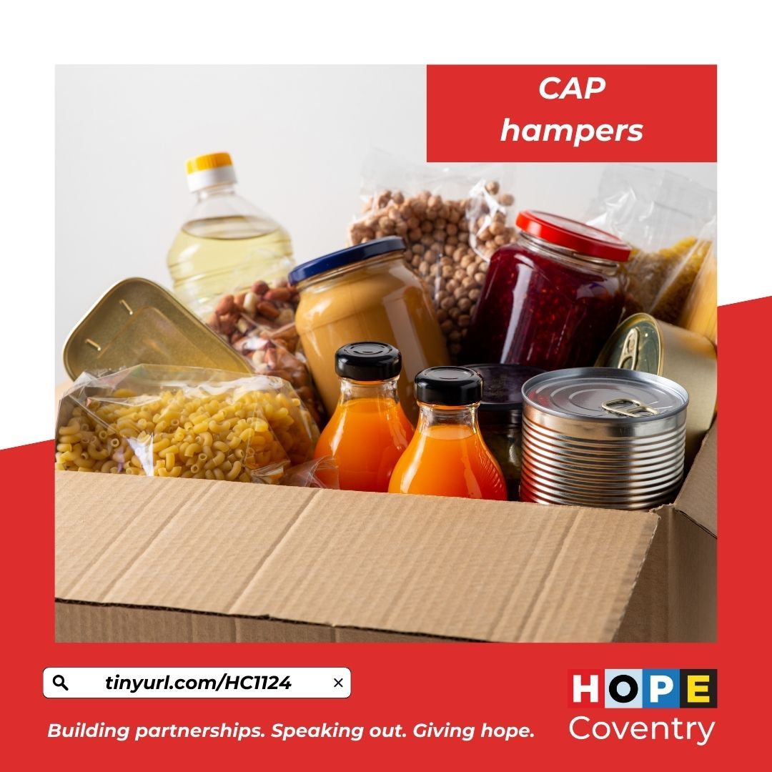 At Christmas, CAP will be sending hampers to each family they are supporting in the city. 🎄🎁 These hampers are a huge blessing to recipients during this stressful, expensive time. Could you make one this Christmas? Email Ian Burton at ianburton@capuk.org
for details! #CAPCov