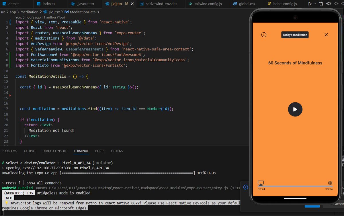 __ritik_741's tweet image. 🚀 Day 18 of #150dayslevelup!

1️⃣ Solved 3 more questions from the #Neetcode150 📚 (31/150 completed!).💻✨

2️⃣ Made significant progress on my Meditation App 🧘‍♂️🚀

#AppDev #MeditationApp #ReactNative #CodingJourney #100DaysOfCode