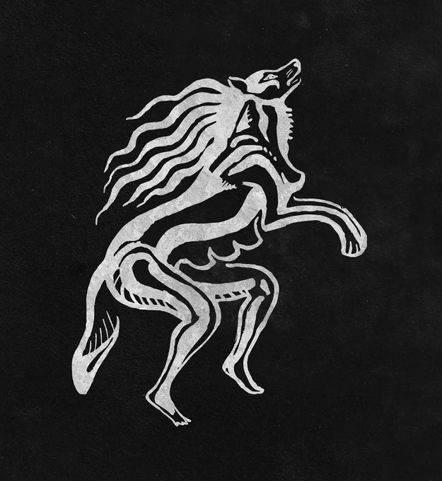 Moonpainting scanned in, plus I made a fun little logo for myself to use :D I love her 