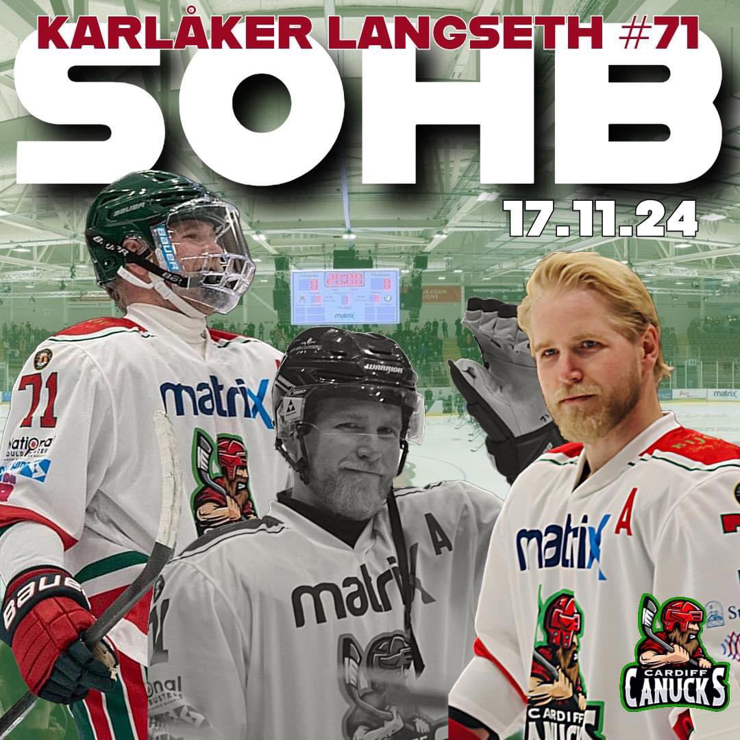 CardiffCanucks's tweet photo. You can look forward to all the fun stuff at tonight’s game at @VindicoArena 🤩 FREE ENTRY - https://t.co/B9LYoJnwrN

🟢𝐒𝐎𝐇𝐁 - 𝐖𝐢𝐧 #𝟕𝟏 𝐕𝐢𝐤𝐭𝐨𝐫 𝐊𝐚𝐫𝐥å𝐤𝐞𝐫 𝐋𝐚𝐧𝐠𝐬𝐞𝐭𝐡’𝐬 𝐣𝐞𝐫𝐬𝐞𝐲 🎟️
🟢𝟓𝟎/𝟓𝟎 - 𝐋𝐞𝐚𝐯𝐞 𝐰𝐢𝐭𝐡 𝐚 𝐜𝐚𝐬𝐡 𝐩𝐫𝐢𝐳𝐞!💰 
🟢𝐂𝐚𝐫𝐝𝐢𝐟𝐟 𝐂𝐚𝐧𝐮𝐜𝐤𝐬 𝐦𝐞𝐫𝐜𝐡 👕
🟢𝐂𝐡𝐮𝐜𝐤 𝐚 𝐩𝐮𝐜𝐤 𝐩𝐫𝐢𝐳𝐞𝐬 𝐭𝐨 𝐰𝐢𝐧!
🟢 𝐁𝐚𝐫𝐬 𝐚𝐧𝐝 𝐜𝐚𝐟𝐞 𝐨𝐩𝐞𝐧! (Player signing and meet ‘n mingle post game in the bar!) 

🏒 Face off 6.30pm, doors open at 5.30pm 
🏒 Parking - Toys R Us
🏒Eventbrite ticket for entry 

#WeAreCanucks