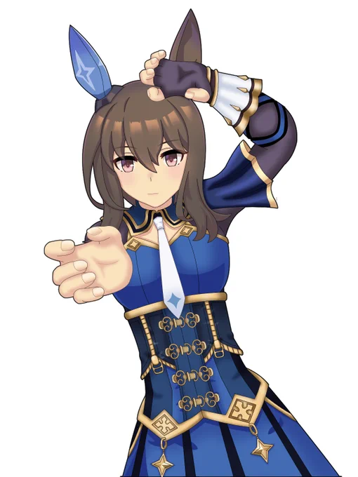 なんかアヤベさんがトレンド入りしているので 昔描いた絵の再掲で大便乗! これは、アヤベた数だけ強くなるアヤベさん。