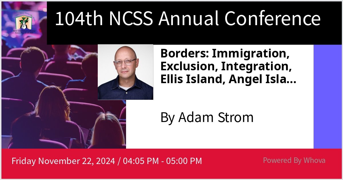 Adam Strom (@afstrom) on Twitter photo I've been quiet here on Twitter and am heading to bluesky. In the meantime, I hope to see some of you in person at #NCSS2024 later this week. <a href="/reimaginemigrat/">Re-Imagining Migration</a> and <a href="/AIISForg/">Angel Island Immigration Station Foundation</a> are co-presenting a session. I've been quiet here on Twitter and am heading to bluesky. In the meantime, I hope to see some of you in person at #NCSS2024 later this week. <a href="/reimaginemigrat/">Re-Imagining Migration</a> and <a href="/AIISForg/">Angel Island Immigration Station Foundation</a> are co-presenting a session.