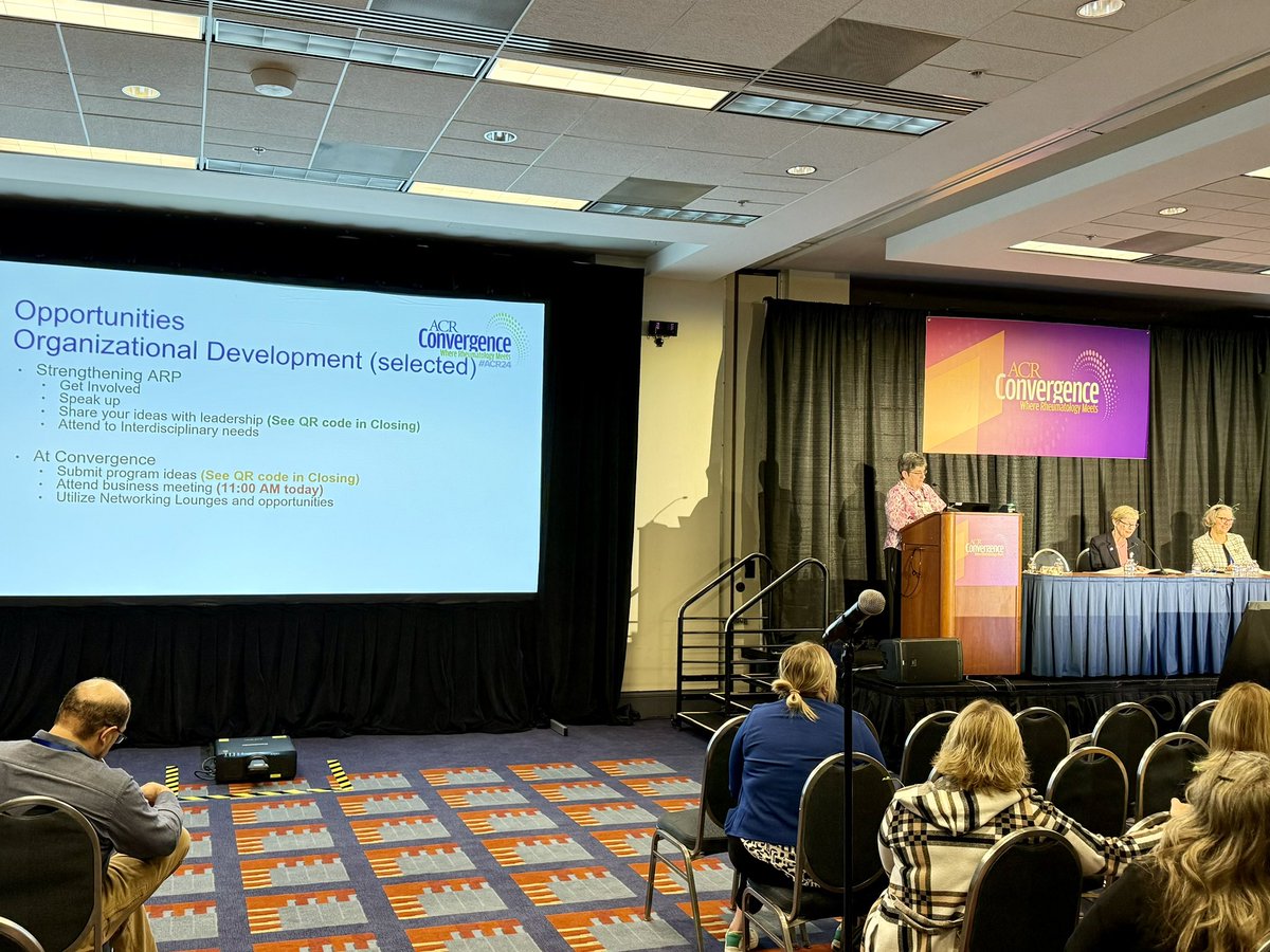 Future of ARP session- fantastic panel and agree on getting more members and more involved to be the organization needed for the 20+ professions represented! #ACR24 #ARPRheum If you missed watch this session on demand!