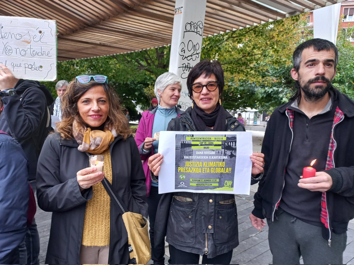 oeebizkaia's tweet photo. 🌍 KONTZENTRAZIOA-BIJILIA krisiaren biktimekin elkartasuna justizia klimatiko presazkoa eta globala!
Manifestua 👉🏾 https://t.co/V7mnXmYiu2
#COP29 #DANA https://t.co/n5nEWAke5d