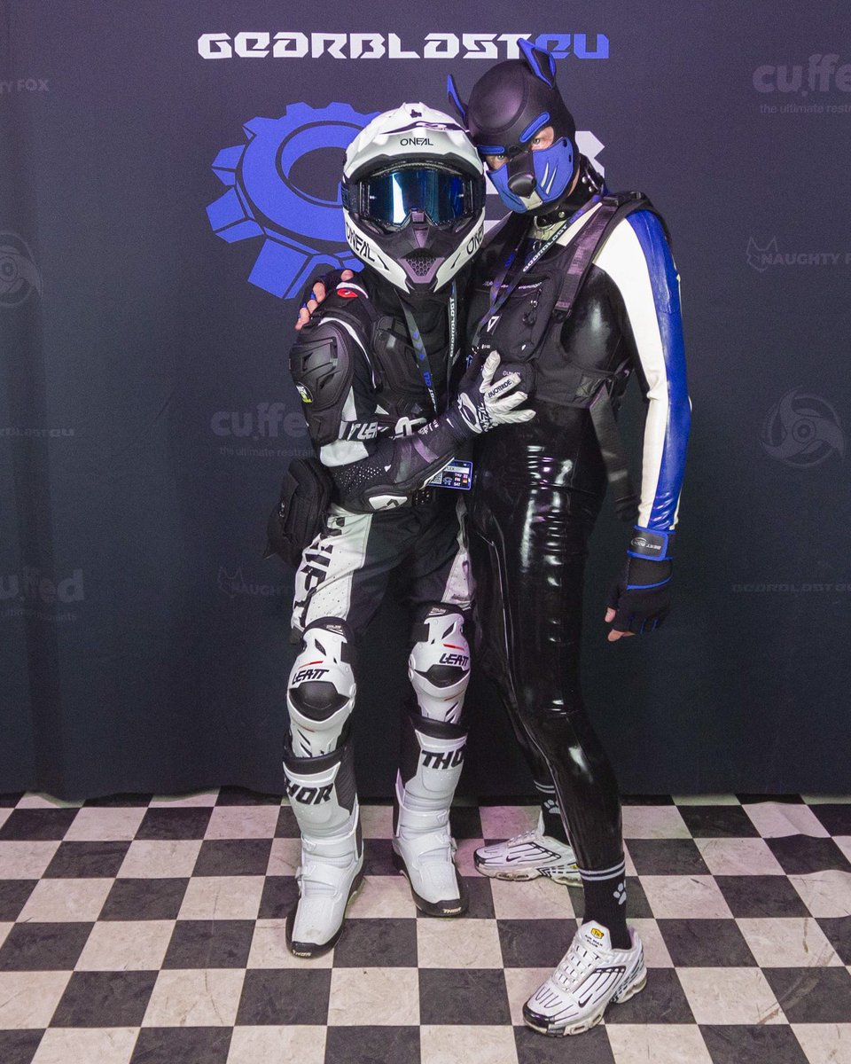 Flashback to this year’s <a href="/GearBlastEU/">GearBlast:EU</a> – here with <a href="/plexplusmx/">ＰＬＥＸ</a> 🔥 The gear was tight and the vibes were just right! 🖤💙 Any party suggestions? You might catch me there… 😏

#Fetish #GearKink #MXbiker #rubberpup