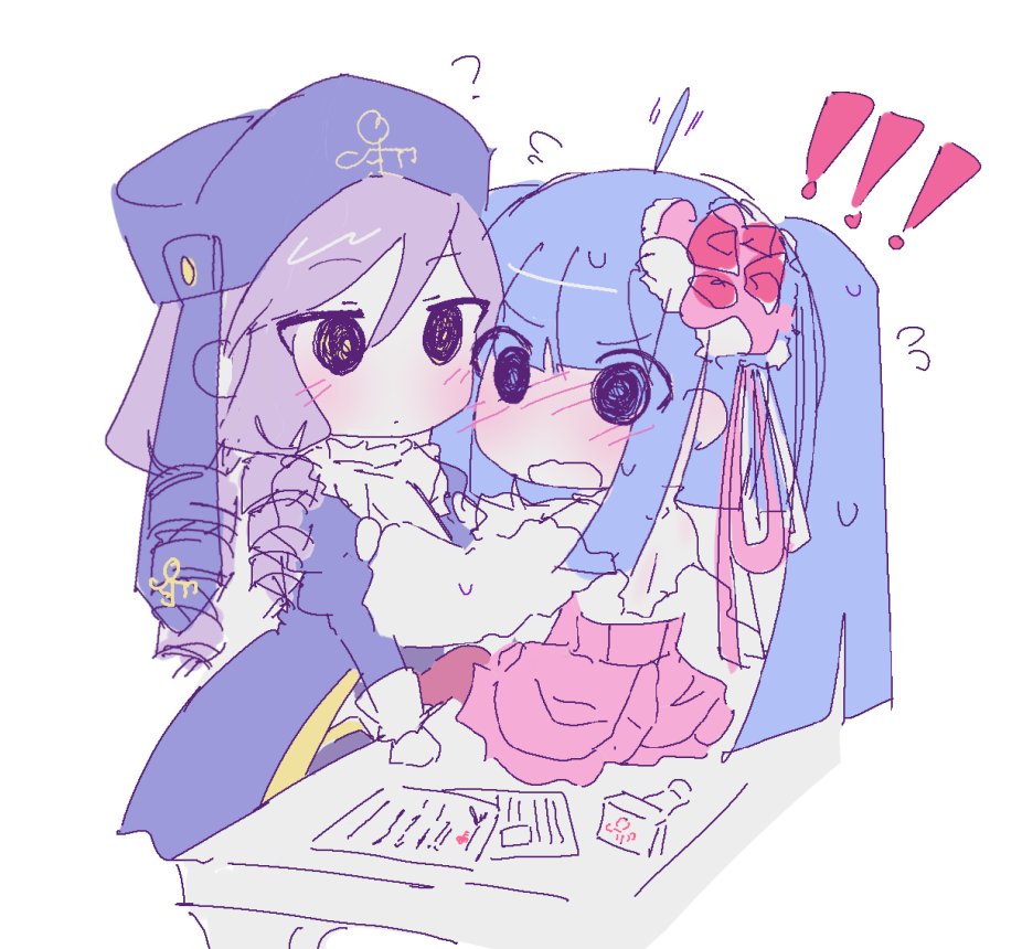 Nyandisk_'s tweet photo. kissing practice interrupted 😗 https://t.co/xIm9UIx1g3