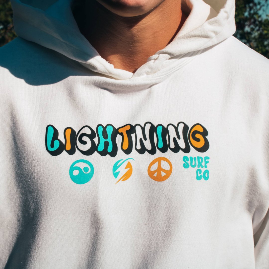 lightningsurfco's tweet photo. Stay cozy with a retro twist. 🔥 The new Retro Hoodie is here and ready for cool days and good waves. #RetroHoodie #LightningSurfCo #LSC https://t.co/vjQK8QZNrb