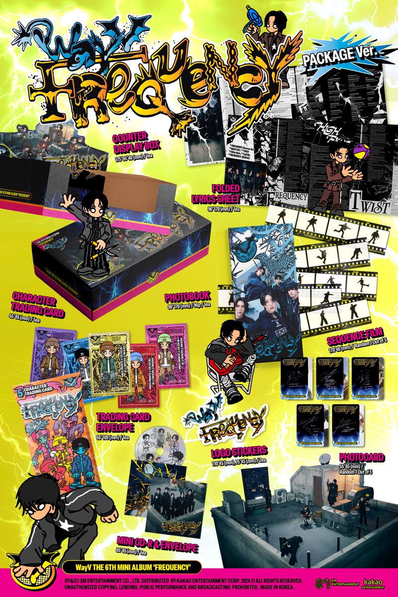 WayV The 6th Mini Album ‘FREQUENCY’ Album Details (Package Ver.)

【FREQUENCY - The 6th Mini Album】
➫ 2024.11.25 (CST/KST)

🖐️Pre-Release ‘HIGH FIVE’
➫ 2024.11.19 (CST/KST)

💿Pre-order
wayv.lnk.to/frequency

#WayV #威神V #FREQUENCY
#WayV_FREQUENCY