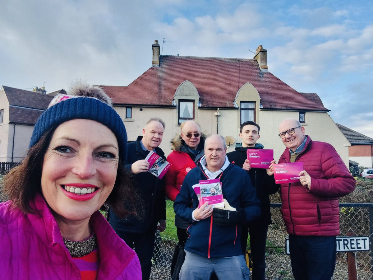 LabourWestFife's tweet photo. Lots of positive conversations with residents across the West #Fife villages this weekend, campaigning for our excellent @ScottishLabour By Election candidate Karen Beaton #Beaton1 https://t.co/bCeGG0XqF7