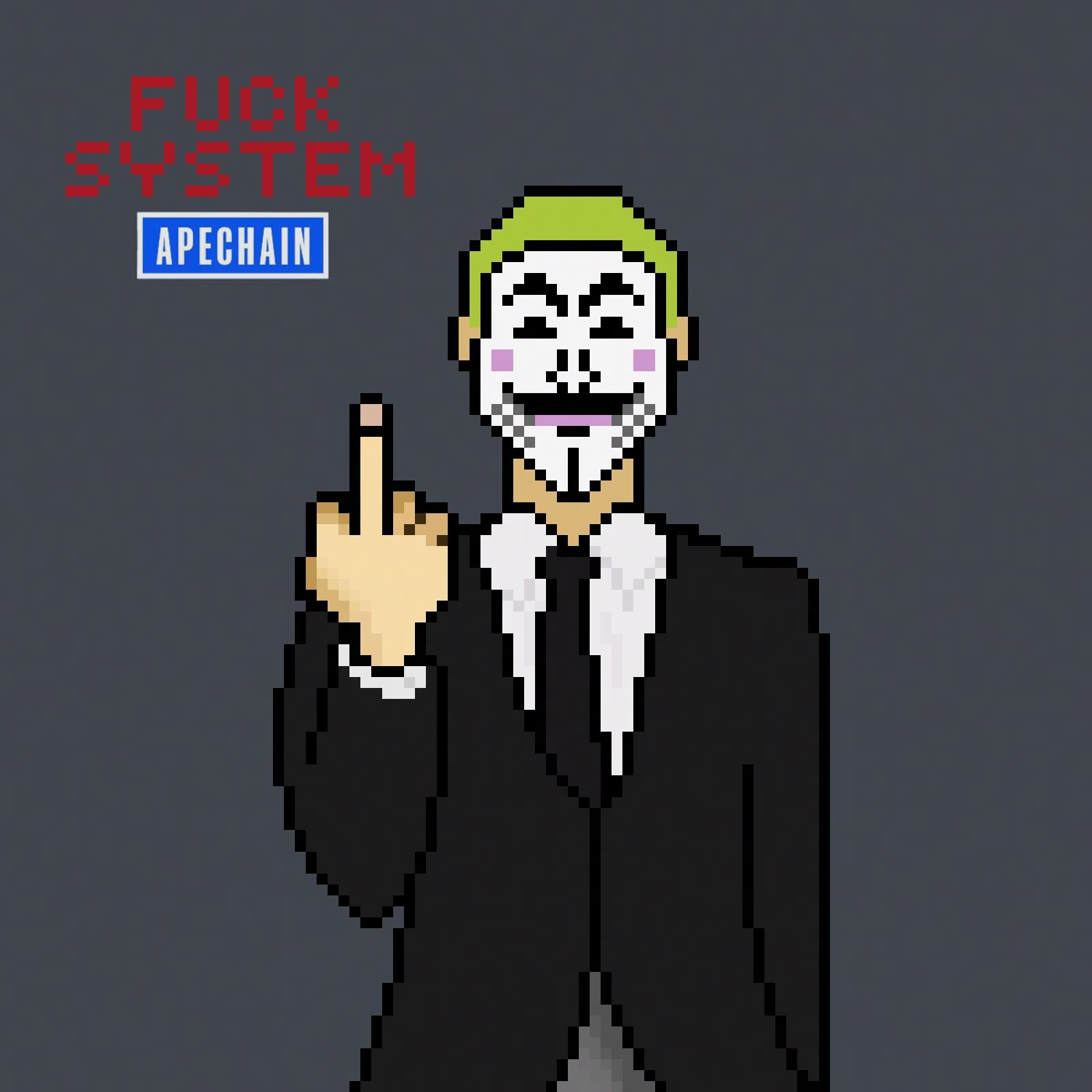 fucksystemape's tweet photo. Fuck system @apecoin 

WL #Freemint

👇 To participate on #APE

🖕 Follow @fucksystemape
🖕 RT &amp; 💙
🖕 Join: https://t.co/vYKGhzeovp

👀 Drop  #ApeChain Address

🔔 Minting this week https://t.co/AuWI018B1a