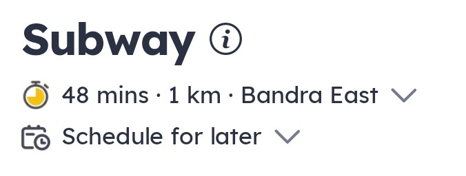 manojmenonk's tweet photo. 1km. 48 minutes to deliver. Rest the case. https://t.co/r5U437ljIT