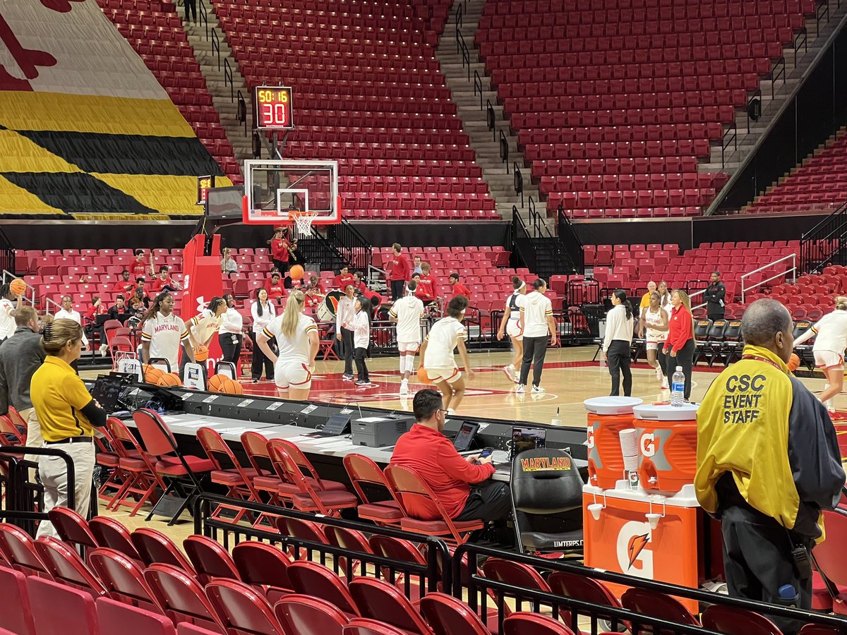 RowdyPkunk's tweet photo. Continuing my weekend of College Basketballβ¦. Made a little road trip up to @TerpsWBB to cheer on @sarah_tb1 & @CoachKarenBlair #AlwaysARam https://t.co/geUkBtfJWk