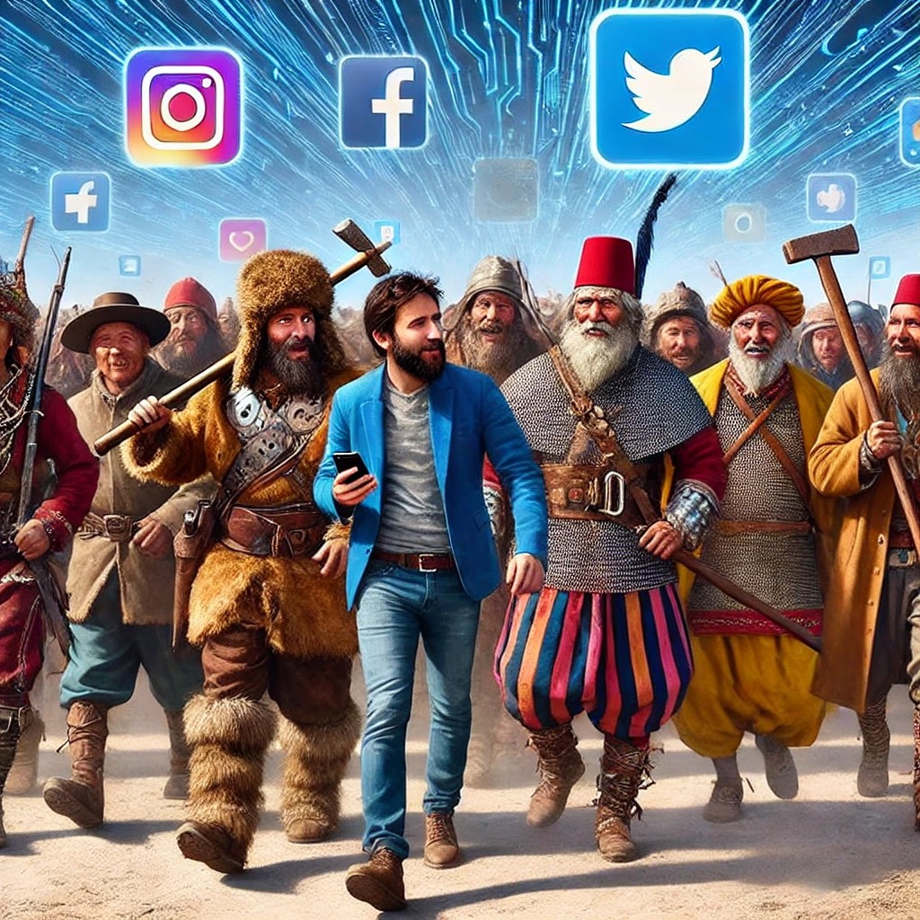 Πετσενεγκοι, Τσέτες και Βασιβουζουκοι ακολουθούν τον <a href="/FallingStarman/">Βιοπαλαιστίνιος</a> στο μπλουσκαϊ