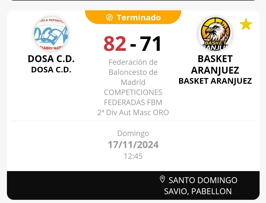 BasketAranjuez's tweet photo. ⚪⚫ Derrota del #SenMascA en su visita a @BaloncestoDosa. #Kike: "Se nos escapó la victoria al final contra un rival invicto en uno de nuestros mejores partidos." https://t.co/uGk0QcOEMP