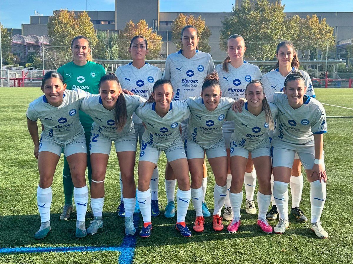AlavesFem's tweet photo. ¡Las 𝗫𝗜 de hoy en Getafe! 😍

#GetafeAlavés
#PrimeraFederaciónIberdrola
#GoazenGloriosas ⚪️🔵 https://t.co/Rp6keE8fDR