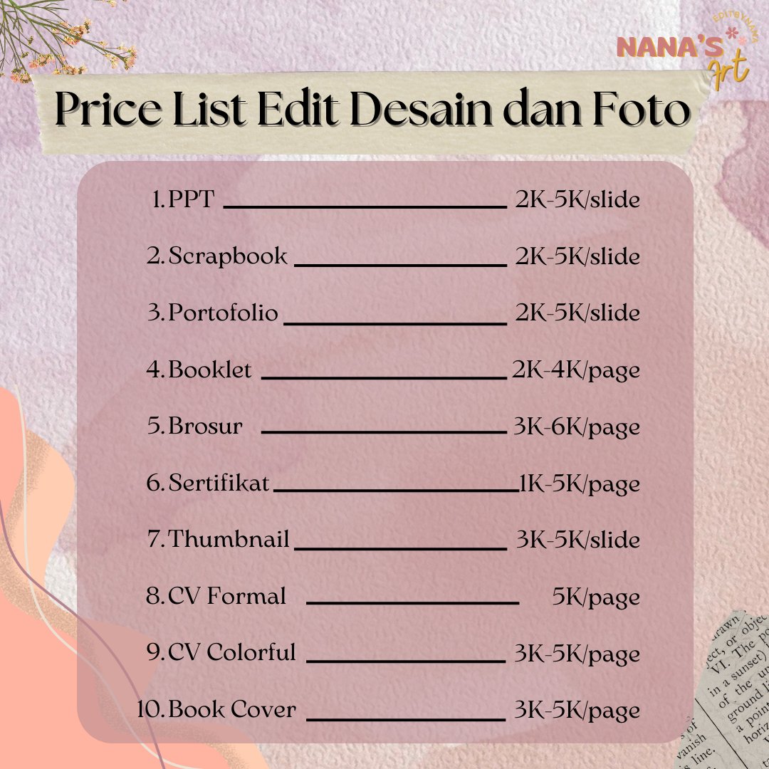 editbynana_'s tweet photo. 🎨 Edit Desain Grafis dan Foto 🎨 https://t.co/U3atZM8ReM