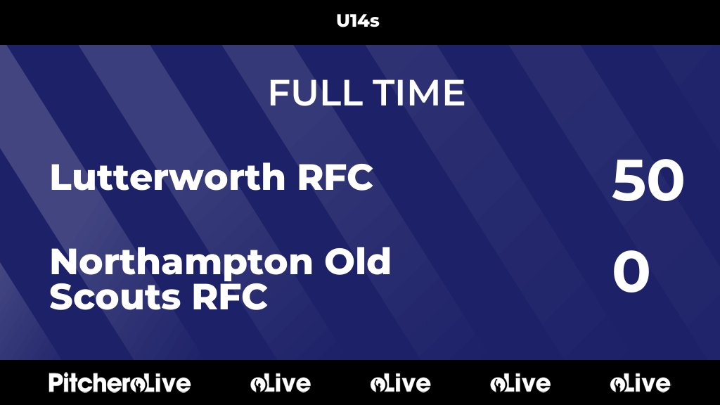 FULL TIME: Lutterworth RFC 50 - 0 Northampton Old Scouts RFC
#LUTNOR #Pitchero
pitchero.com/clubs/lutterwo…