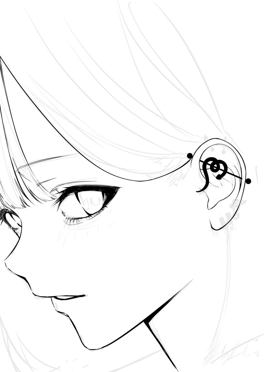 ピアスを描きたい