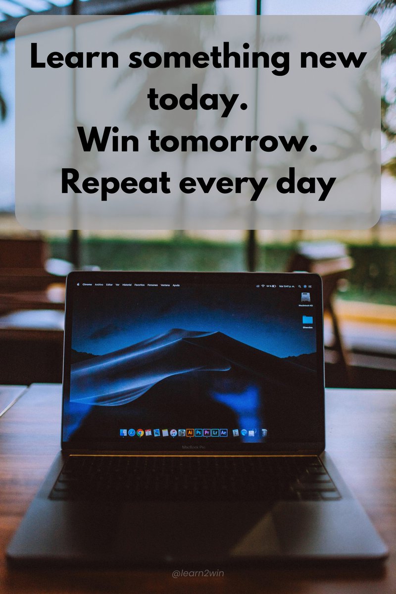 Learning isn’t just a process—it’s a superpower. Every new skill you master is a step closer to winning in life. 🚀✨
Stay curious. Stay hungry. Stay unstoppable. 💪

#Learn2Win #Motivation #KeepLearning #SuccessTip