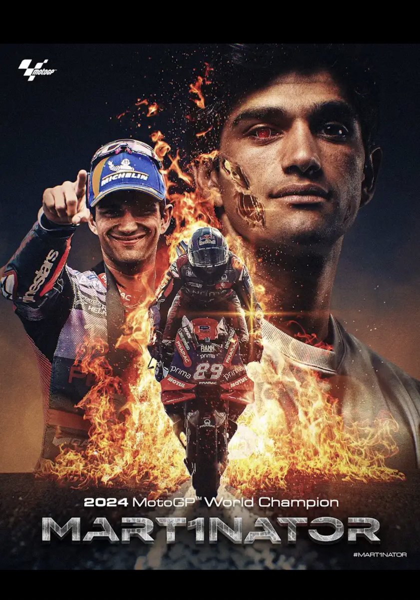 its_HIz's tweet photo. Congratulations Martin! 💐 
A well deserved championship 🏆🥇
It was a hella season. 
@88jorgemartin 

#Martinator #VamosMartin #MotoGP https://t.co/P6AvqaG2gl