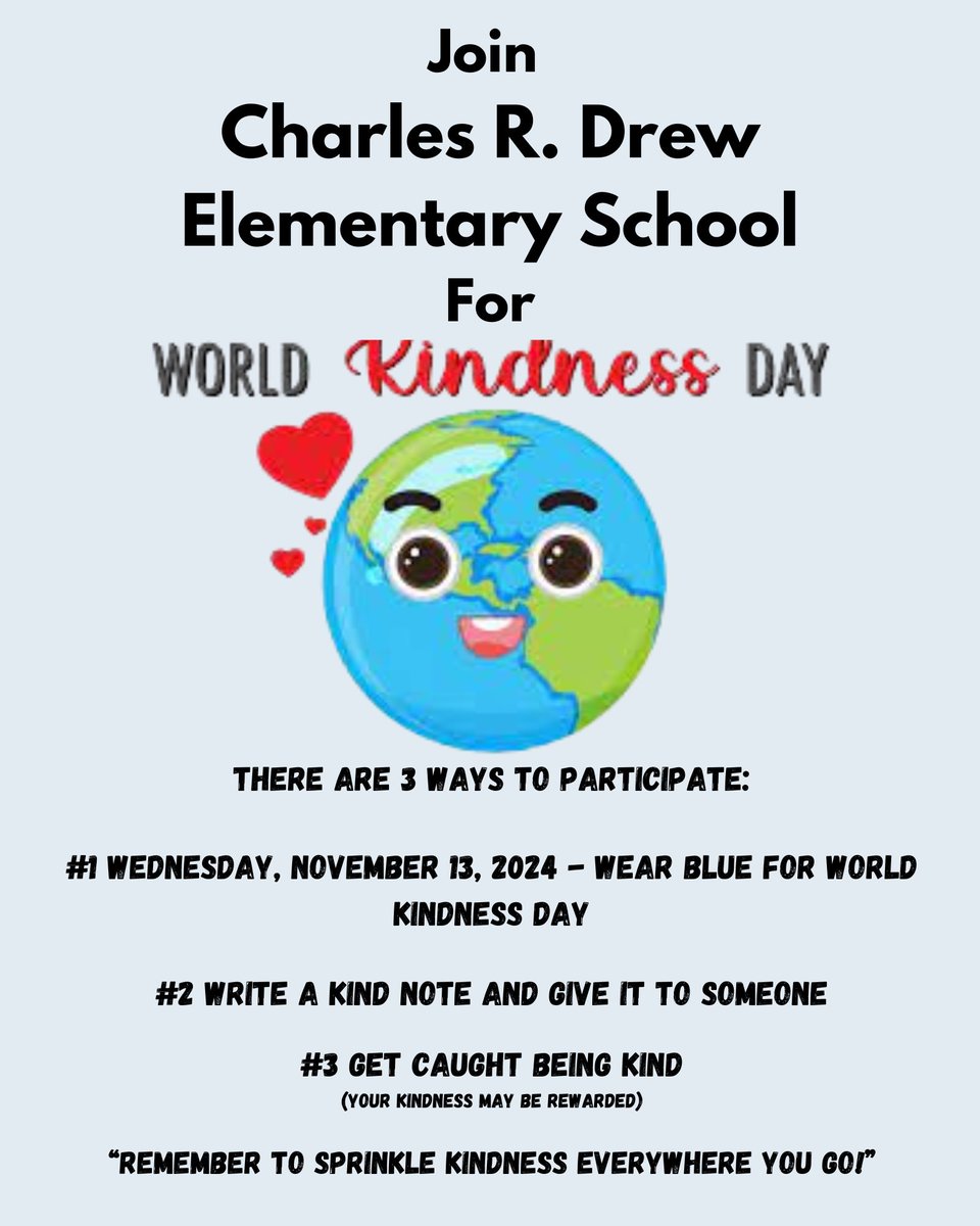 Yolanda Butler (@mrsyrbutler) on Twitter photo Taking it back to World Kindness Day!! Our staff and students represented in their blue for peace and kindness and are ready to continue our kindness challenge!! #LeadingWithKindness <a href="/DiversityBCPS/">Equity, Diversity & School Climate</a> <a href="/BcpsSave/">BCPS SAVE Promise</a> Taking it back to World Kindness Day!! Our staff and students represented in their blue for peace and kindness and are ready to continue our kindness challenge!! #LeadingWithKindness <a href="/DiversityBCPS/">Equity, Diversity & School Climate</a> <a href="/BcpsSave/">BCPS SAVE Promise</a>
