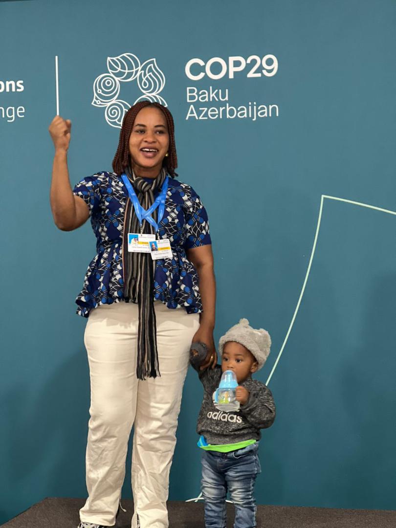 YALIRLCWAAccra's tweet photo. Adjoa Achiaa Kesse Sam, one of the coachees from the C51 program, brought her baby to Baku, Azerbaijan, and received recognition when the current President of COP declared her toddler the youngest delegate at COP29! #COP29Azerbaijan #LeadersLeadingLeaders #YaliRlcAccra https://t.co/NYSrxXrc1f
