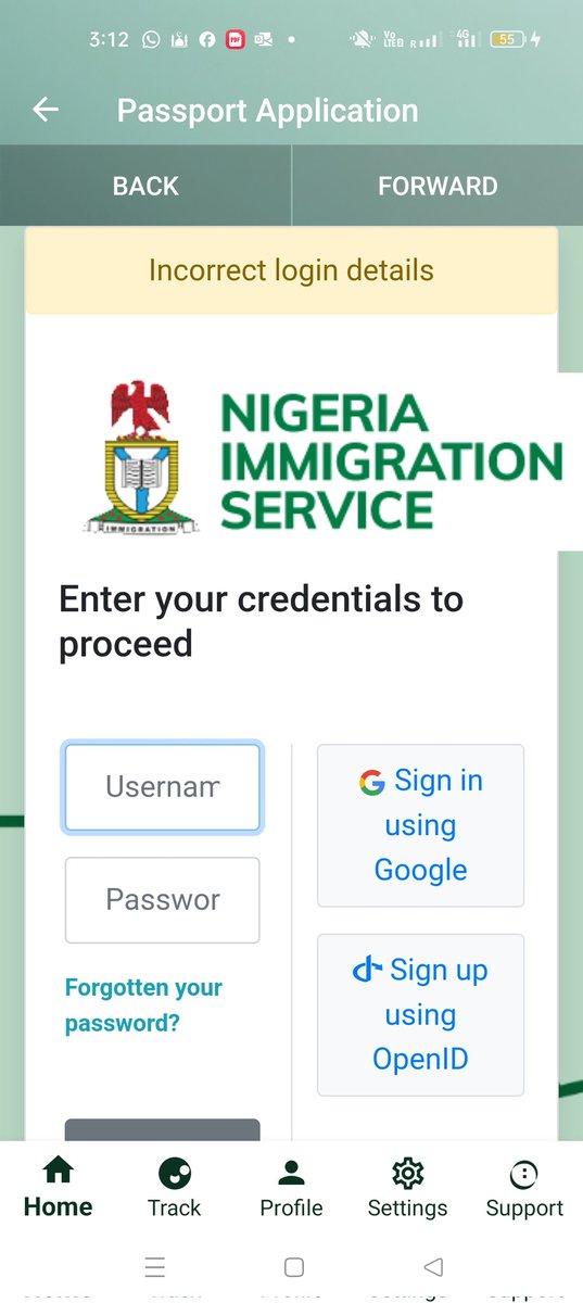 AminTaofik's tweet photo. @Aldraine101 @nigimmigration @BTOofficial Thank you for your response. 🙏 Unfortunately, I still can't proceed with the application. When it asks for your username &amp; password, it always says it is invalid/incorrect login details https://t.co/Ib6E2KUaS1