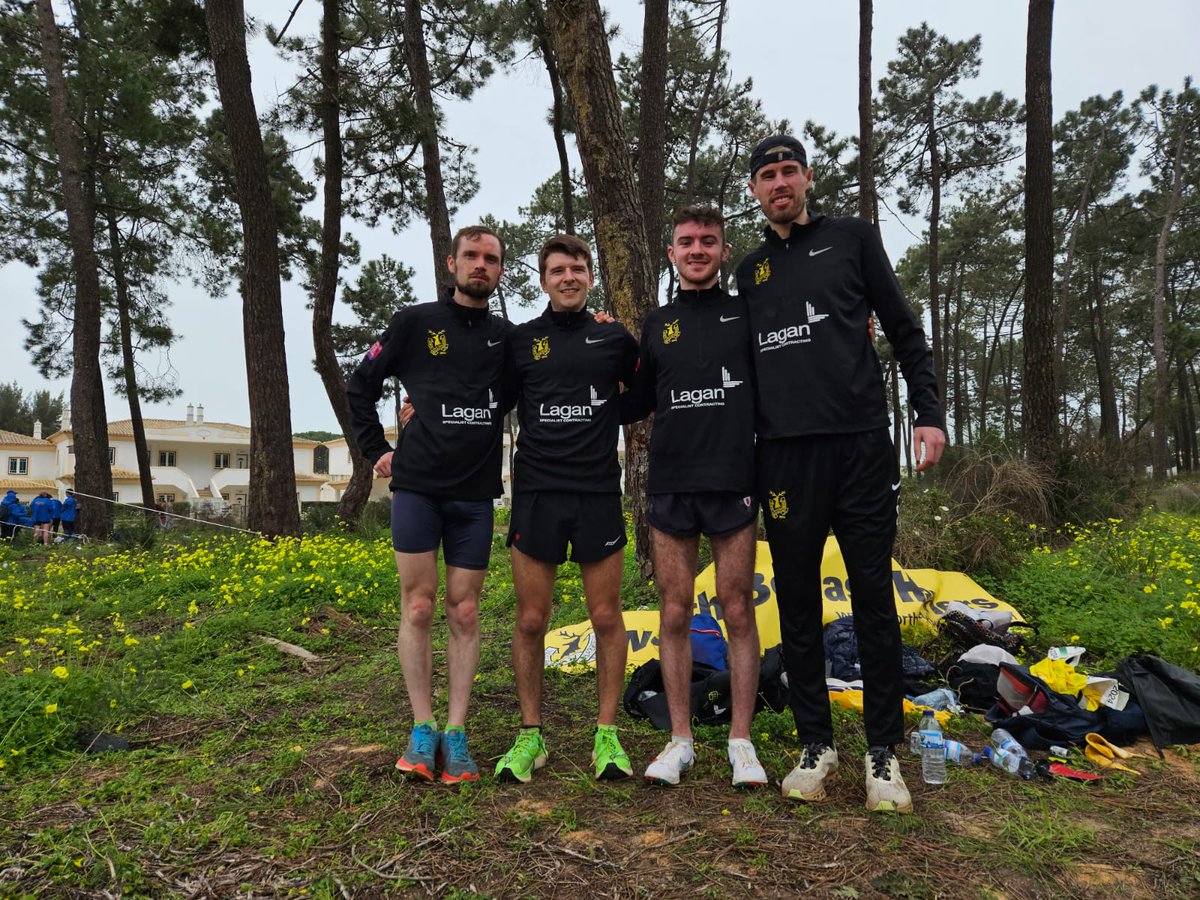 nbharriers's tweet image. For the second successive year NBH win Silver in the Irish National Cross Country Championships booking their place to the European Clubs in Albufiera, Portugal alongside @cndrtrackclub !!! 

Congratulations Matthew, Finn, Andrew and Conan on superb runs today !! ❤️🔥☘️🇵🇹