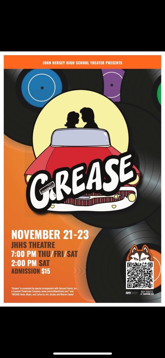 Hersey HS Fine Arts (@herseyfinearts) on Twitter photo JHHS presents Grease. You’re the one that I want in our theater! This Thursday through Saturday. <a href="/HerseyHuskies/">Hersey High School</a> <a href="/Hersey_HOYA/">Hersey Orchestra Youth Association</a> <a href="/HerseyBand/">JHHS Band</a> <a href="/HerseyChoir/">John Hersey High School Choir</a> <a href="/d214finearts/">d214finearts</a>
<a href="/herseydispatch/">Hersey Dispatch</a>
<a href="/District214/">District 214</a> JHHS presents Grease. You’re the one that I want in our theater! This Thursday through Saturday. <a href="/HerseyHuskies/">Hersey High School</a> <a href="/Hersey_HOYA/">Hersey Orchestra Youth Association</a> <a href="/HerseyBand/">JHHS Band</a> <a href="/HerseyChoir/">John Hersey High School Choir</a> <a href="/d214finearts/">d214finearts</a>
<a href="/herseydispatch/">Hersey Dispatch</a>
<a href="/District214/">District 214</a>