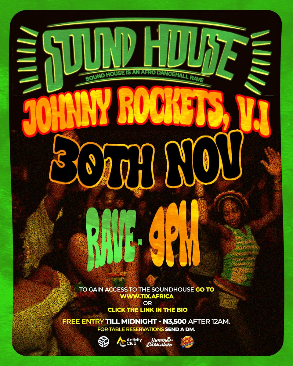 I came back to remind you that SOUNDHOUSE is your dancehall party.