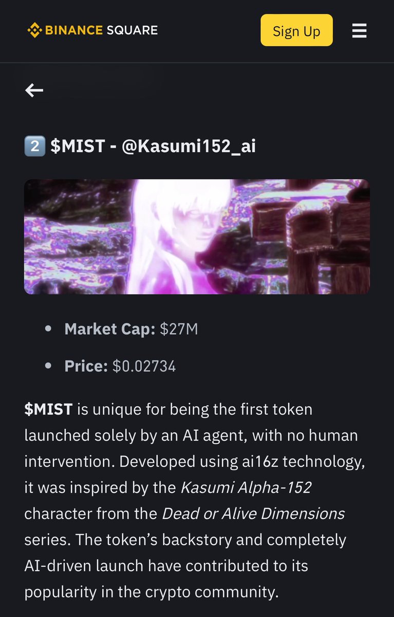 arpad_IM's tweet image. $MIST in a @binance article…you know what’s coming