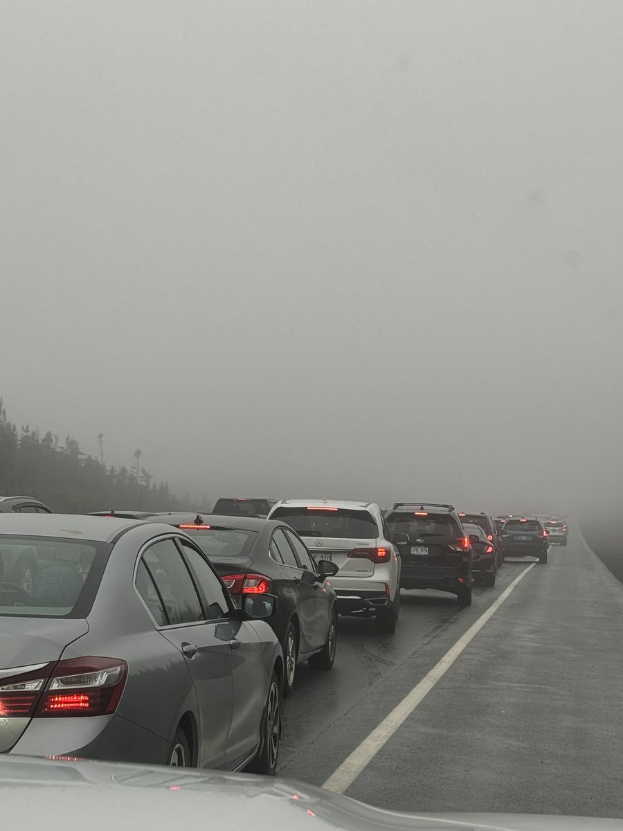 Trudy_Chafe's tweet image. Avoid ORR west bound. Bad accident and traffic at a stop. @VOCMNEWS @nltraffic