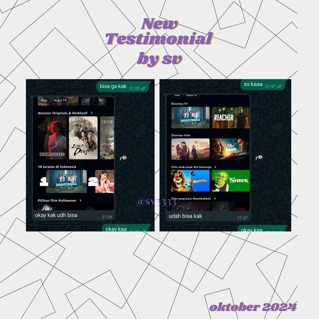 secretvaluee's tweet photo. HALOOO GUYSS AKUU JUAL APK PREMIUM by sv YAAA NETFLIX,VIDIO,VIU,PRIME,WETV,IQIYI,DISNEY,CANVA,YOUTUBE DAN MASIH BANYAK LAGII https://t.co/3PMzbUB0uh
#zonauang #ZonaMerah #zonajajan #PromoBuatKamu #zonatest https://t.co/mcCDJL5dWc