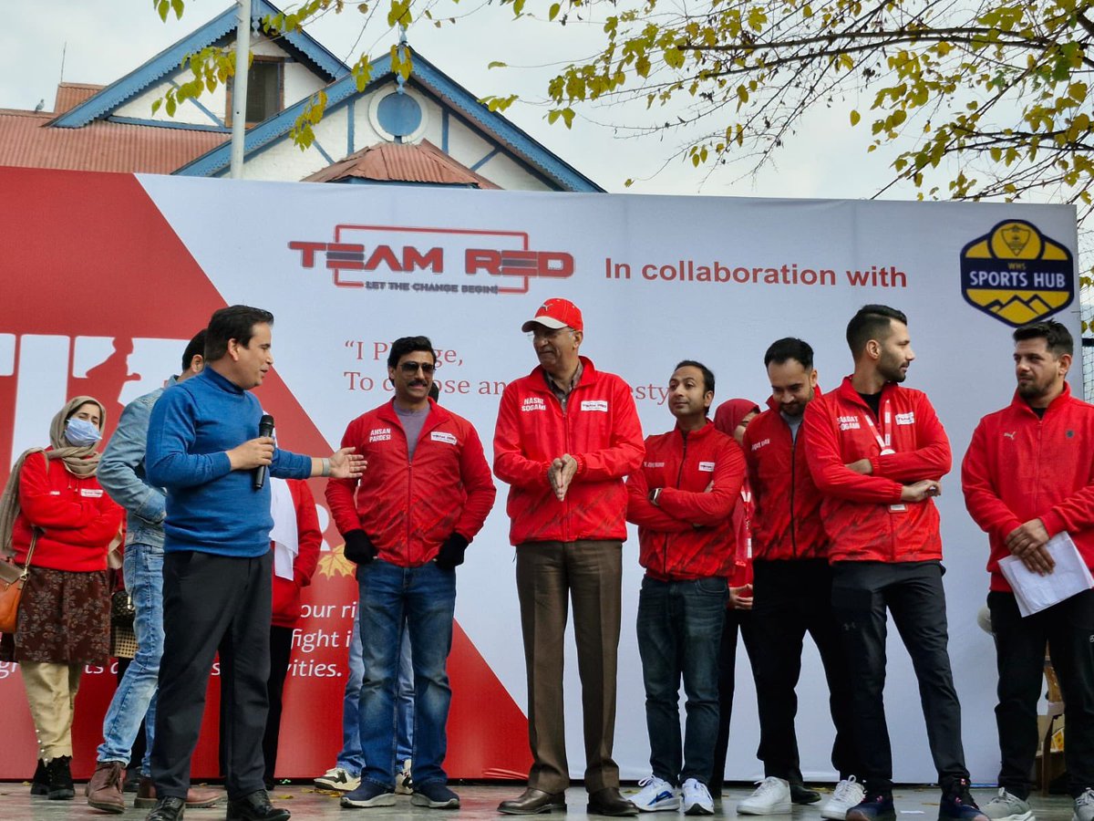 Team Red organizes Fit November every year to promote a drug free lifestyle through sports and fitness.Team Red aims to inspire a positive change in society, proving that fitness is a powerful alternative to harmful addictions.<a href="/manojsinha_/">Manoj Sinha</a> <a href="/OmarAbdullah/">Omar Abdullah</a> <a href="/TeamRed_NGO/">Team Red - NGO</a>